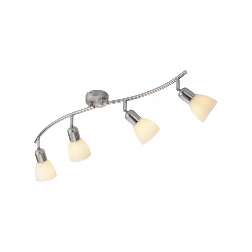 JUST LIGHT. 11954-55 - Точково осветително тяло KARO 4xE14/40W/230V матов хром