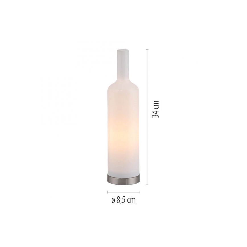 JUST LIGHT. 14006-16 - Настолна лампа BOTTLE 1xE14/25W/230V бяла