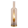 JUST LIGHT. 14006-27 - Настолна лампа BOTTLE 1xE14/25W/230V бежова/опушена