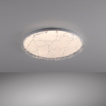JUST LIGHT. 14008-16 - Димируемо таванно осветително тяло ART PLAFO LED/20W/230V 2700-6500K Ø 38 см бяло + дистанционно управление
