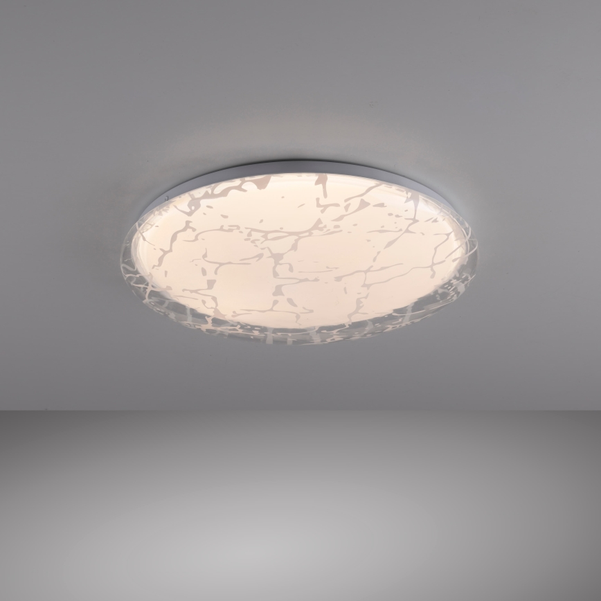 JUST LIGHT. 14008-16 - Димируемо таванно осветително тяло ART PLAFO LED/20W/230V 2700-6500K Ø 38 см бяло + дистанционно управление