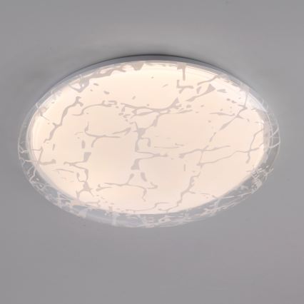 JUST LIGHT. 14008-16 - Димируемо таванно осветително тяло ART PLAFO LED/20W/230V 2700-6500K Ø 38 см бяло + дистанционно управление