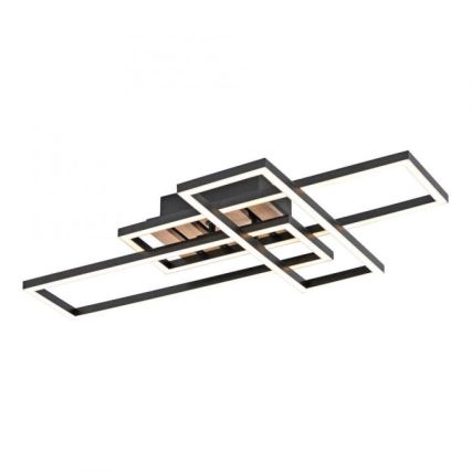 JUST LIGHT. 14051-79 - LED плафон AKUSTIKA LED/20,5W/230V дъб/черно