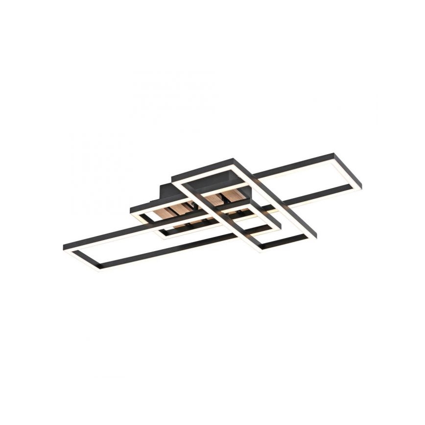 JUST LIGHT. 14051-79 - LED плафон AKUSTIKA LED/20,5W/230V дъб/черно