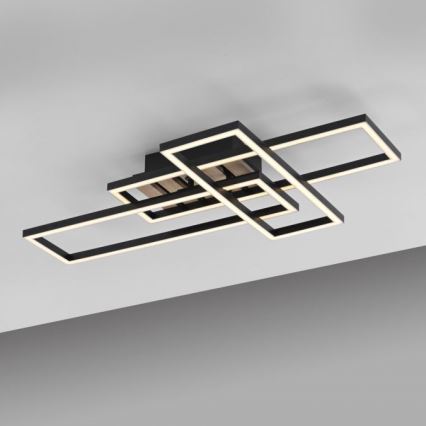 JUST LIGHT. 14051-79 - LED плафон AKUSTIKA LED/20,5W/230V дъб/черно