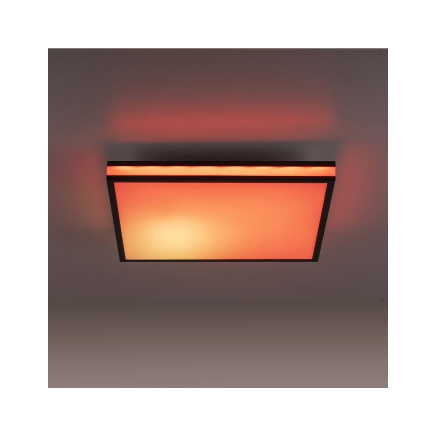 JUST LIGHT. 14110-18 - LED RGBW Димируем плафон MARIO BLACK LED/19,5W/230V 2700-5000K + дистанционно управление