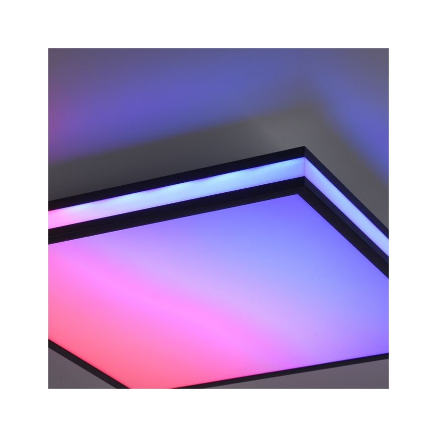 JUST LIGHT. 14110-18 - LED RGBW Димируем плафон MARIO BLACK LED/19,5W/230V 2700-5000K + дистанционно управление