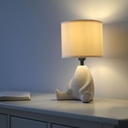 JUST LIGHT. 14190-39 - Настолна лампа TED 1xE27/25W/230V бежова