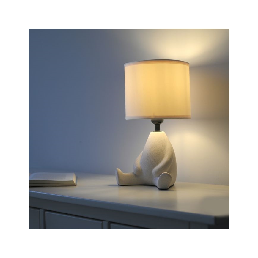 JUST LIGHT. 14190-39 - Настолна лампа TED 1xE27/25W/230V бежова