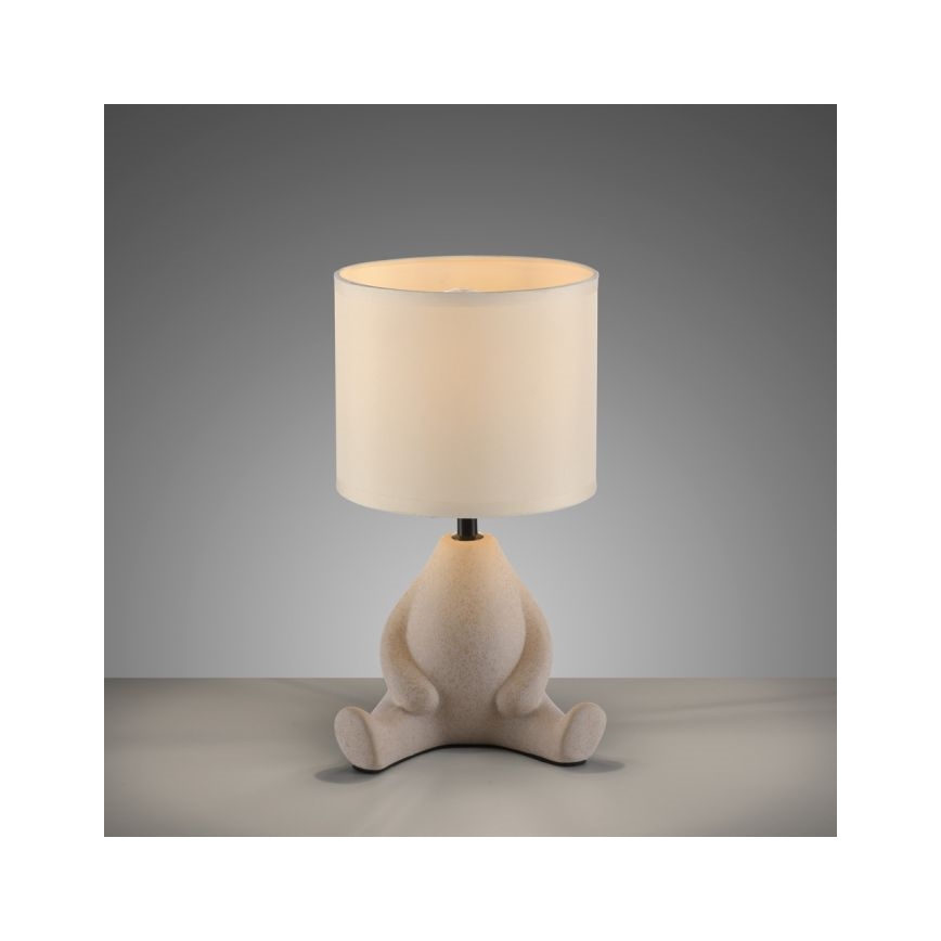 JUST LIGHT. 14190-39 - Настолна лампа TED 1xE27/25W/230V бежова