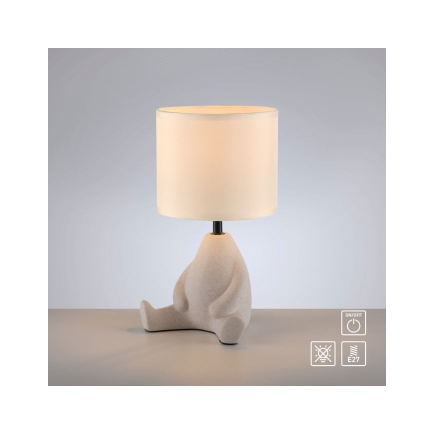 JUST LIGHT. 14190-39 - Настолна лампа TED 1xE27/25W/230V бежова