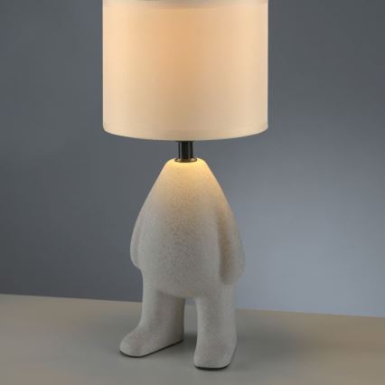 JUST LIGHT. 14191-39 - Бежова настолна лампа TED 1xE27/25W/230V