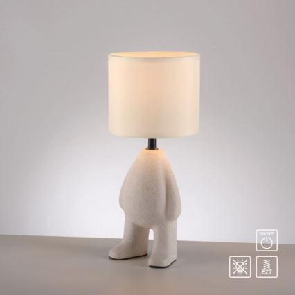 JUST LIGHT. 14191-39 - Бежова настолна лампа TED 1xE27/25W/230V