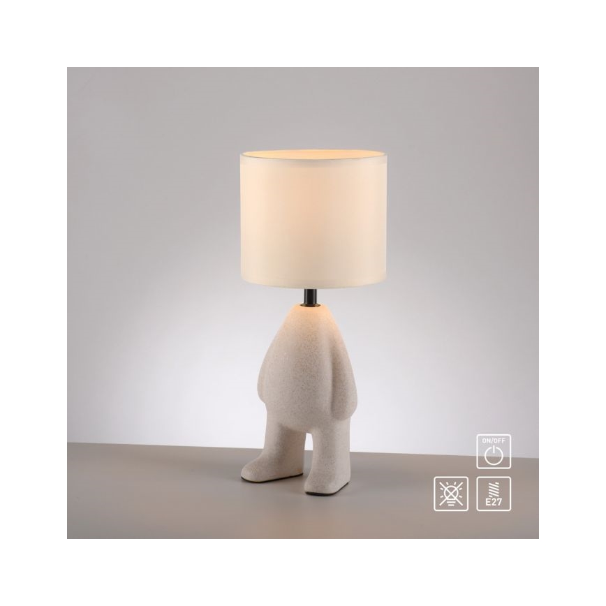 JUST LIGHT. 14191-39 - Бежова настолна лампа TED 1xE27/25W/230V