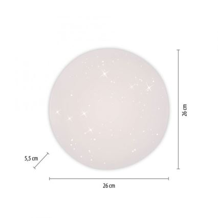 JUST LIGHT. 14275-16 - LED Плафониера URANUS LED/10W/230V Ø 26 см бял