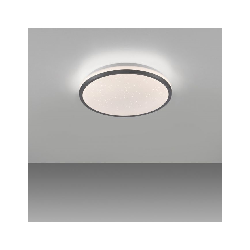 JUST LIGHT. 14293-18 - LED Димируем плафон KYLE LED/10W/230V Ø 28 см черен