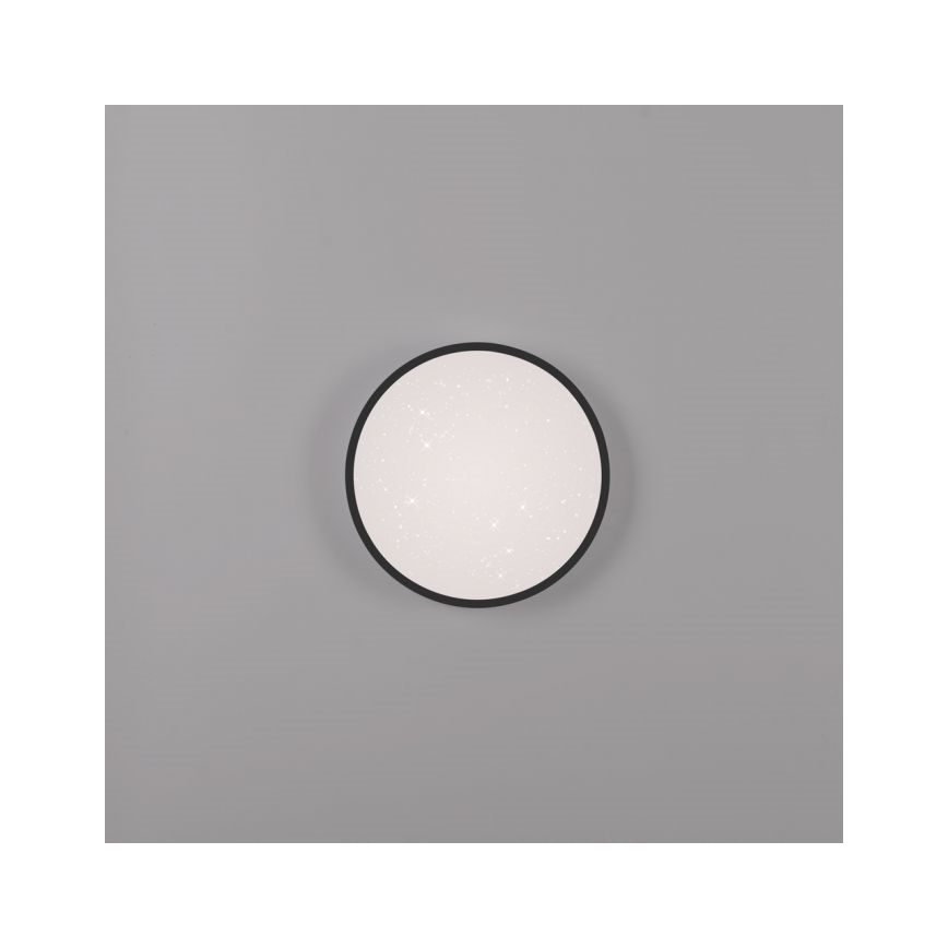 JUST LIGHT. 14293-18 - LED Димируем плафон KYLE LED/10W/230V Ø 28 см черен