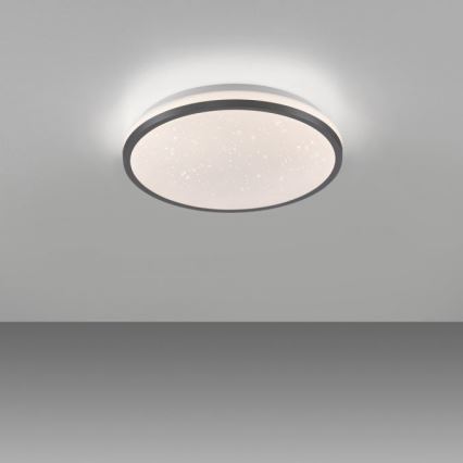 JUST LIGHT. 14293-18 - LED Димируем плафон KYLE LED/10W/230V Ø 28 см черен