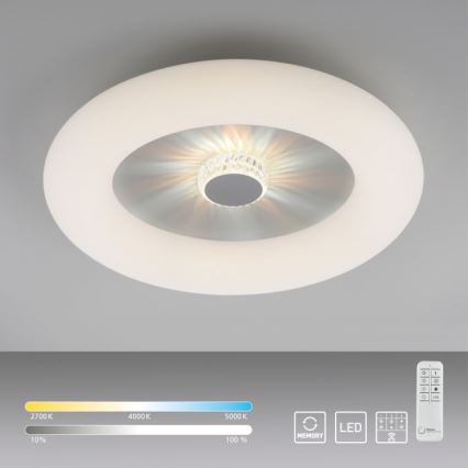 JUST LIGHT. 14383-16 - LED Димируем плафон VERTIGO LED/26W/230V 2700-5000K бял + дистанционно управление