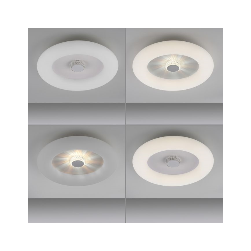 JUST LIGHT. 14383-16 - LED Димируем плафон VERTIGO LED/26W/230V 2700-5000K бял + дистанционно управление