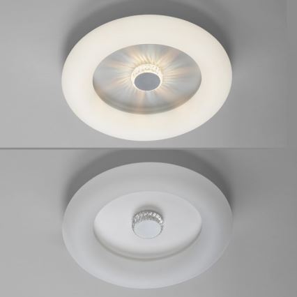 JUST LIGHT. 14383-16 - LED Димируем плафон VERTIGO LED/26W/230V 2700-5000K бял + дистанционно управление