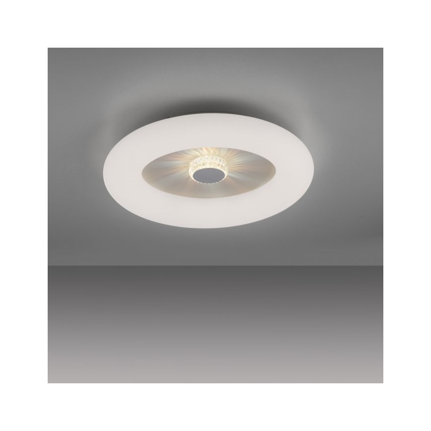 JUST LIGHT. 14383-16 - LED Димируем плафон VERTIGO LED/26W/230V 2700-5000K бял + дистанционно управление
