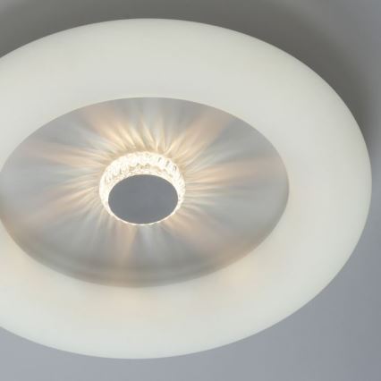 JUST LIGHT. 14383-16 - LED Димируем плафон VERTIGO LED/26W/230V 2700-5000K бял + дистанционно управление