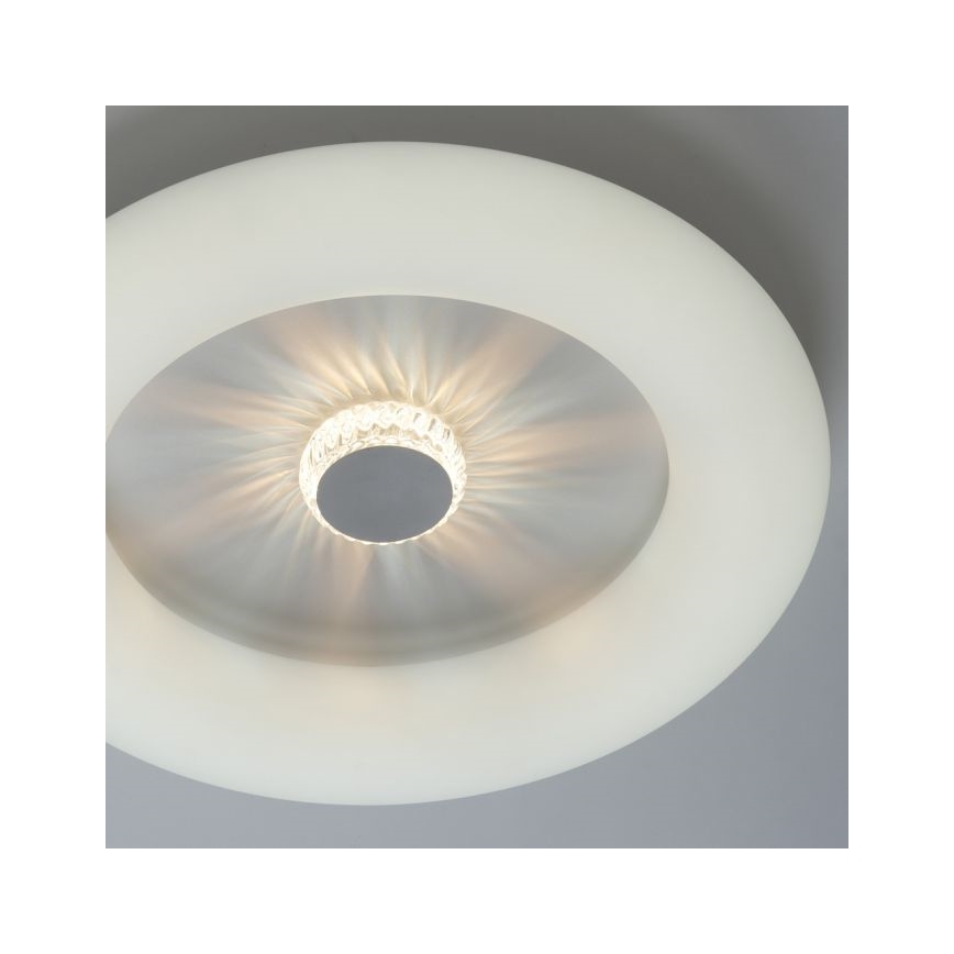 JUST LIGHT. 14383-16 - LED Димируем плафон VERTIGO LED/26W/230V 2700-5000K бял + дистанционно управление