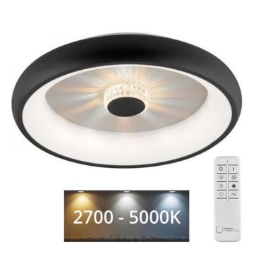 JUST LIGHT. 14384-18 - LED Димируем плафон VERTIGO LED/29W/230V 2700-5000K черен + дистанционно управление