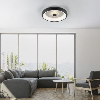 JUST LIGHT. 14384-18 - LED Димируем плафон VERTIGO LED/29W/230V 2700-5000K черен + дистанционно управление