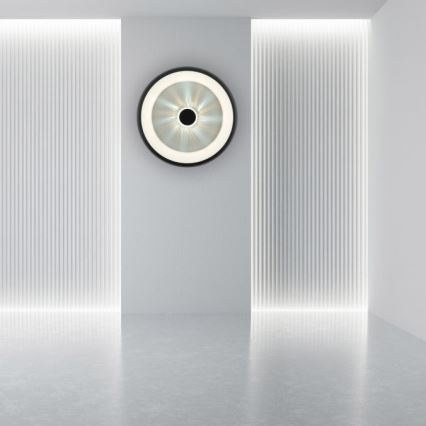 JUST LIGHT. 14384-18 - LED Димируем плафон VERTIGO LED/29W/230V 2700-5000K черен + дистанционно управление