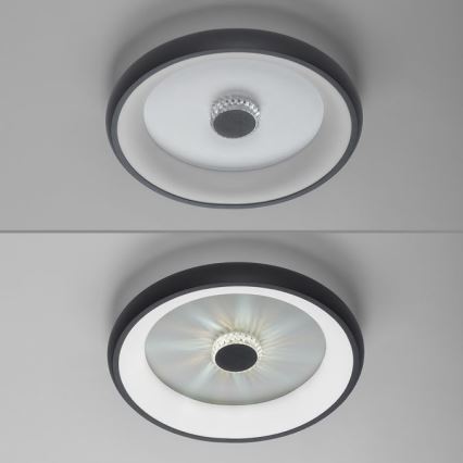 JUST LIGHT. 14384-18 - LED Димируем плафон VERTIGO LED/29W/230V 2700-5000K черен + дистанционно управление