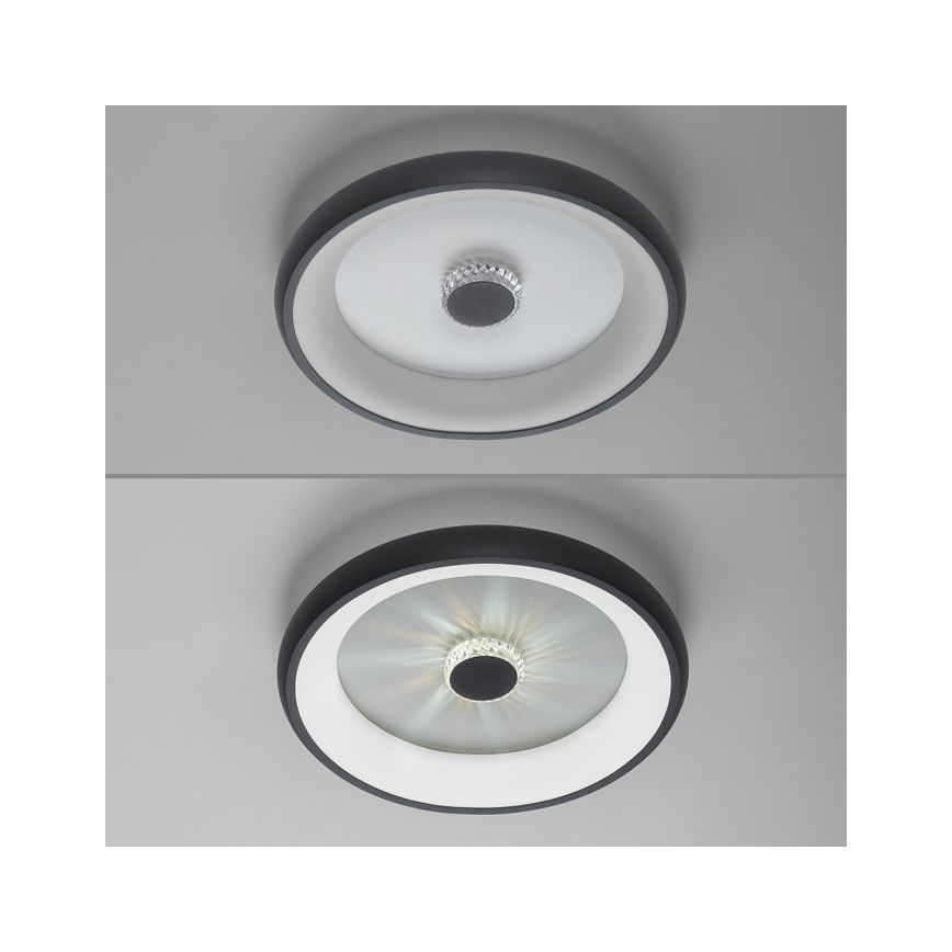 JUST LIGHT. 14384-18 - LED Димируем плафон VERTIGO LED/29W/230V 2700-5000K черен + дистанционно управление