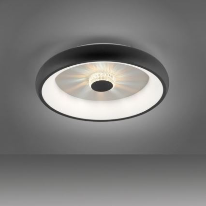 JUST LIGHT. 14384-18 - LED Димируем плафон VERTIGO LED/29W/230V 2700-5000K черен + дистанционно управление