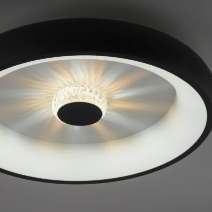 JUST LIGHT. 14384-18 - LED Димируем плафон VERTIGO LED/29W/230V 2700-5000K черен + дистанционно управление