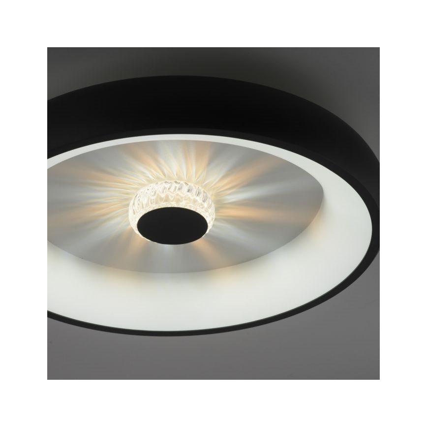 JUST LIGHT. 14384-18 - LED Димируем плафон VERTIGO LED/29W/230V 2700-5000K черен + дистанционно управление