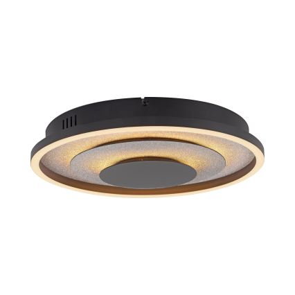 JUST LIGHT. 14409-21 - LED таванно осветително тяло GLITTY LED/22W/230V Ø 40 cm черно