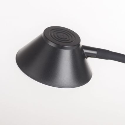 JUST LIGHT. 14414-18 - LED Димируема гъвкава сензорна настолна лампа с безжично зареждане PUCKI LED/4,5W/230V черна