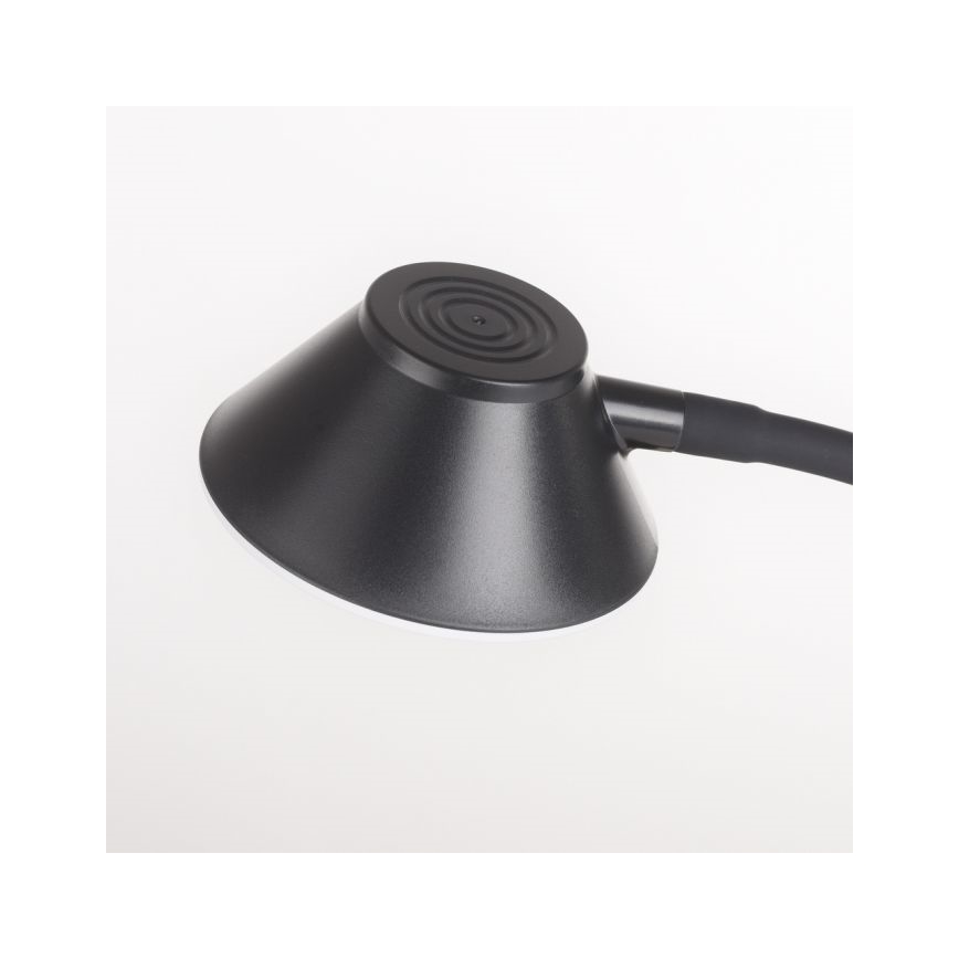 JUST LIGHT. 14414-18 - LED Димируема гъвкава сензорна настолна лампа с безжично зареждане PUCKI LED/4,5W/230V черна