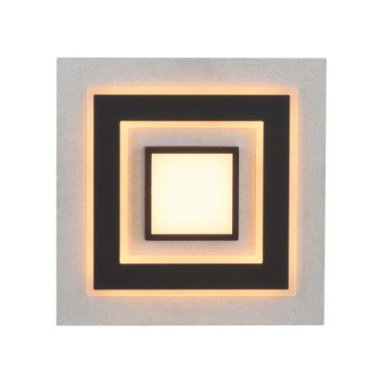 JUST LIGHT. 14439-21 - LED таванно осветително тяло CICHIO LED/18,5W/230V + LED/9W 40x40 см черно