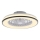 JUST LIGHT. 14447-18 - LED RGBW регулируем таванен вентилатор с осветление LENO LED/44W/230V 3000-6500K Ø 48,6 см бял + дистанционно управление