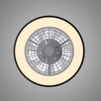 JUST LIGHT. 14447-18 - LED RGBW регулируем таванен вентилатор с осветление LENO LED/44W/230V 3000-6500K Ø 48,6 см бял + дистанционно управление