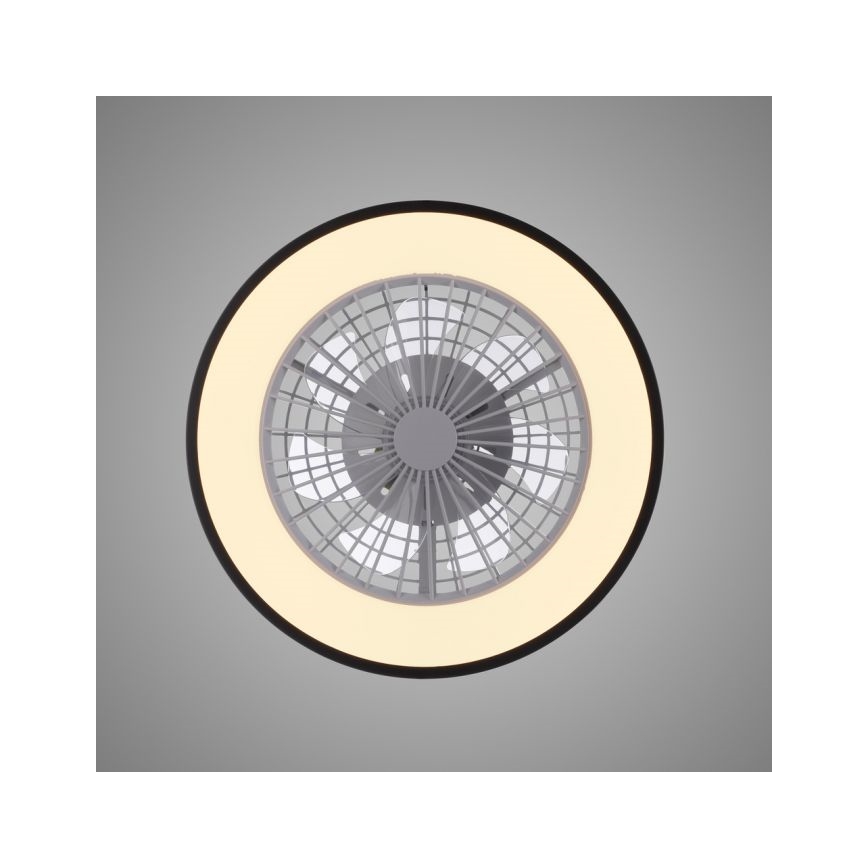 JUST LIGHT. 14447-18 - LED RGBW регулируем таванен вентилатор с осветление LENO LED/44W/230V 3000-6500K Ø 48,6 см бял + дистанционно управление