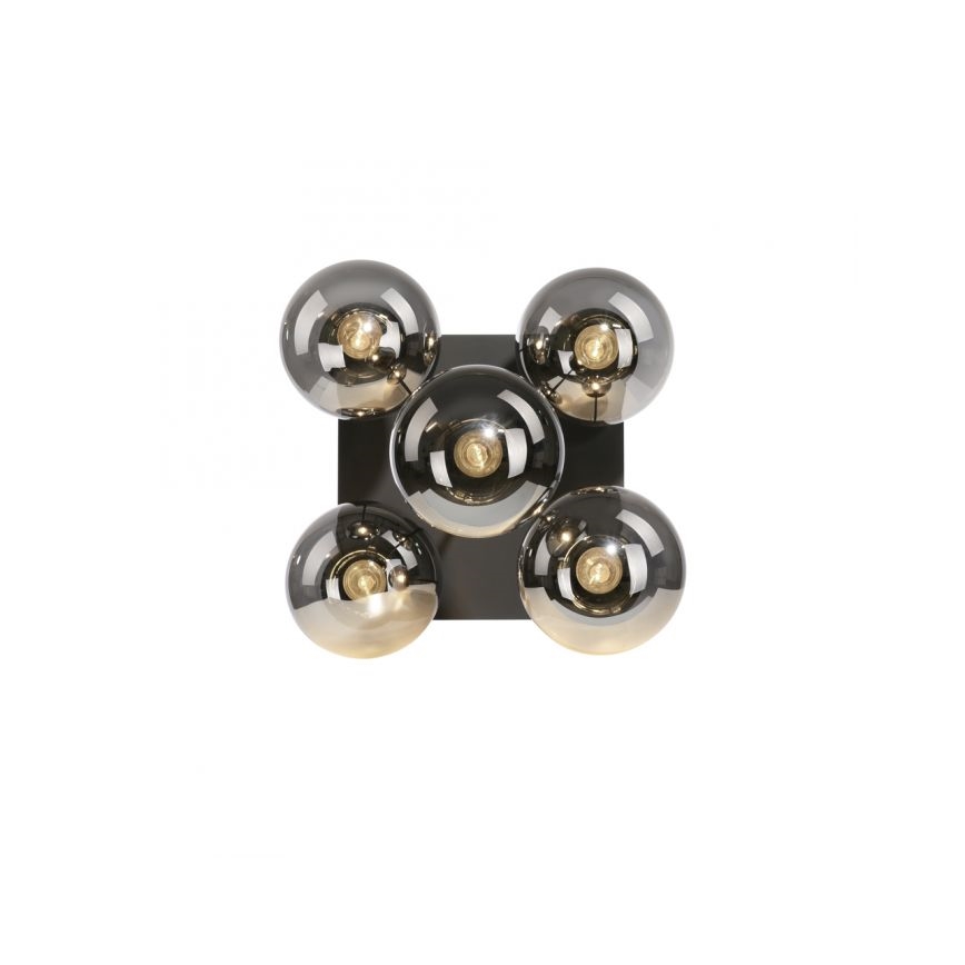 JUST LIGHT. 14602-18 - Висящ полилей WIDOW 5xE14/25W/230V черен