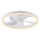 JUST LIGHT. 14624-16 - димируем таванен вентилатор с LED осветление RITA LED/22W/230V 3000-6000K Ø 50 cm бял + дистанционно управление
