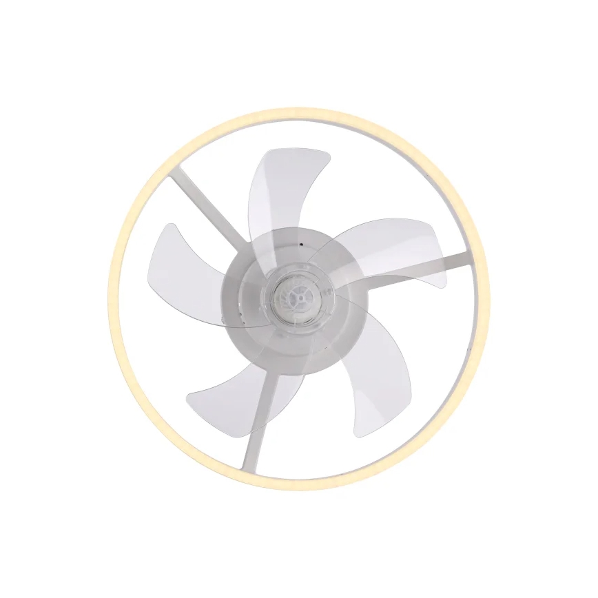 JUST LIGHT. 14624-16 - димируем таванен вентилатор с LED осветление RITA LED/22W/230V 3000-6000K Ø 50 cm бял + дистанционно управление