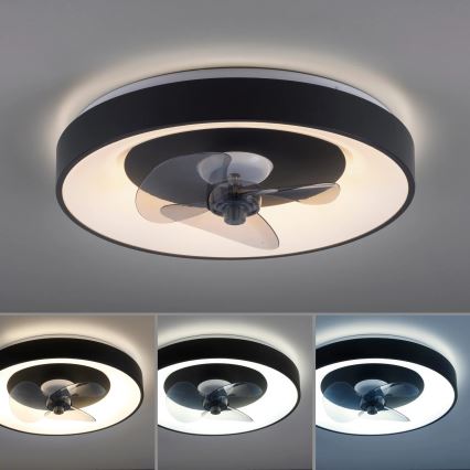 JUST LIGHT. 14644-18 - LED Димируем плафон с вентилатор VENIKA LED/36W/230V Ø 48,6 см 2700-5000K + дистанционно управление