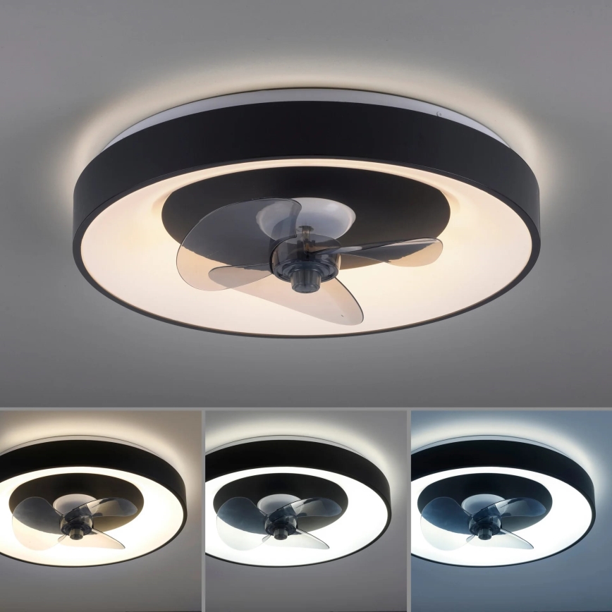 JUST LIGHT. 14644-18 - LED Димируем плафон с вентилатор VENIKA LED/36W/230V Ø 48,6 см 2700-5000K + дистанционно управление