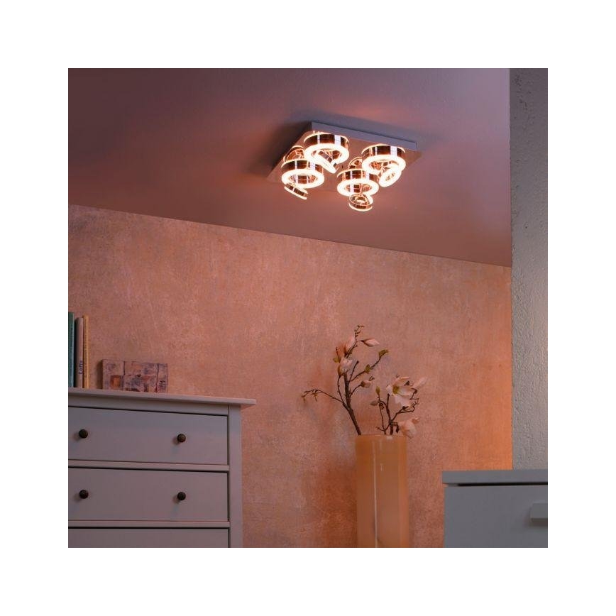 JUST LIGHT. 14662-17 - LED RGBW Димируем спот TIM LOLASMART 4xLED/5,9/230V 2700-5000K + дистанционно управление