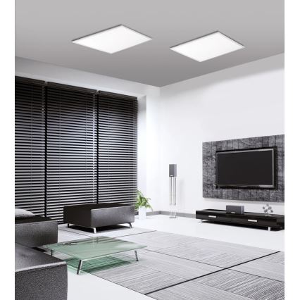 JUST LIGHT. 14681-16 - LED RGB Димируем панел за повърхностен монтаж LOLA FLAT LED/28W/230V 2700-5000K + дистанционно управление